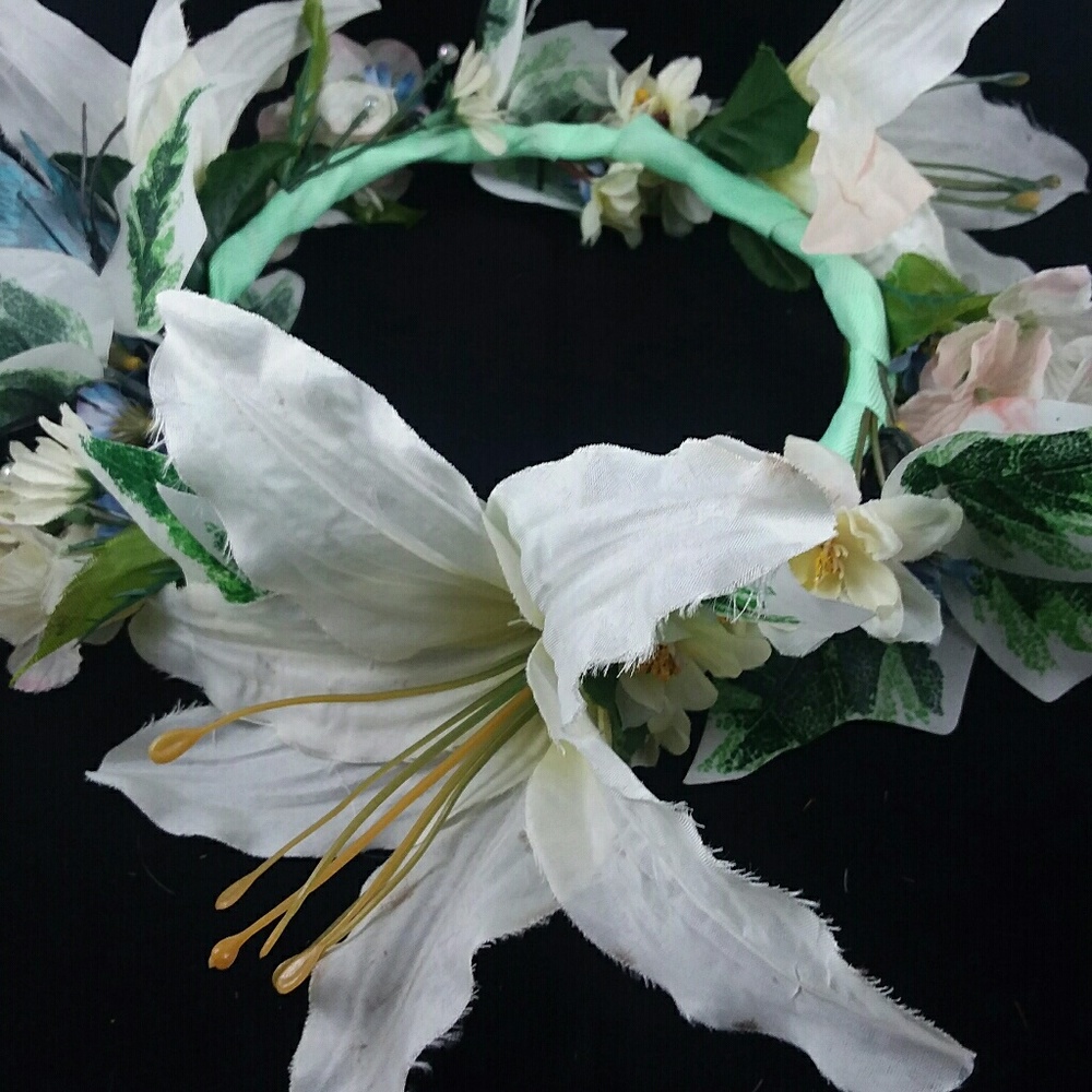 Something Blue Festival Coachella Flower Crown